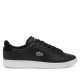 Zapatillas Lacoste Carnaby Set de hombre negras de piel con suela blanca - Querol online