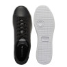 Sabatilles Lacoste Carnaby Set d'home negres de pell amb sola blanca