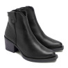 BOTINES COWBOY DE PIEL CON CREMALLERA NATALIA NEGRO PORRONET