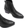 BOTINES COWBOY DE PIEL CON CREMALLERA NATALIA NEGRO PORRONET