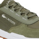 Zapatillas Lacoste Elite Active Evo verdes con detalles de ante y suela caramelo - Querol online