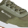 Zapatillas Lacoste Elite Active Evo verdes con detalles de ante y suela caramelo