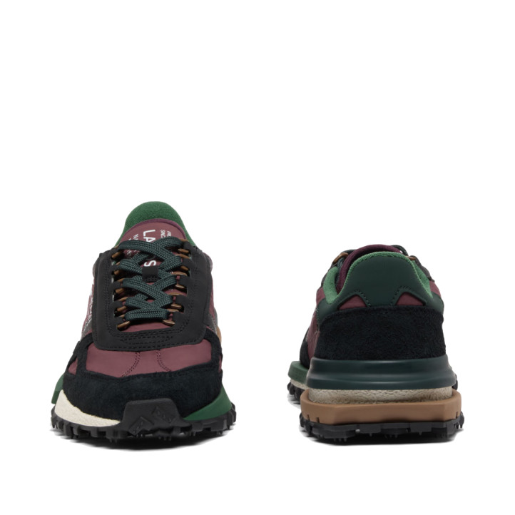 Sabatilles Lacoste Elite Active d'home bordeus amb camussa negra i detalls verds - Querol online