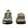 Zapatillas Lacoste Elite Active de hombre verde oliva con ante gris y detalles beige