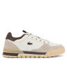 Sabatilles Lacoste Slam Break d'home blanques de teixit ripstop i camussa beix amb detalls mar