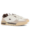Sabatilles Lacoste Slam Break d'home blanques de teixit ripstop i camussa beix amb detalls mar
