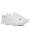 Zapatillas Lacoste Carnaby Set infantiles blancas con detalles en oro rosa