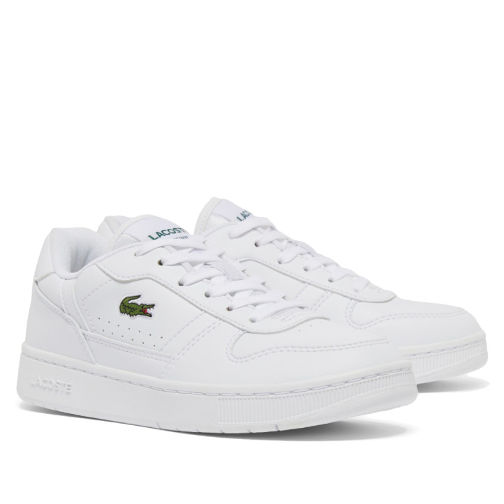 Sabatilles Lacoste T-Clip Set infantils blanques amb cocodril verd i estil retro - Querol online