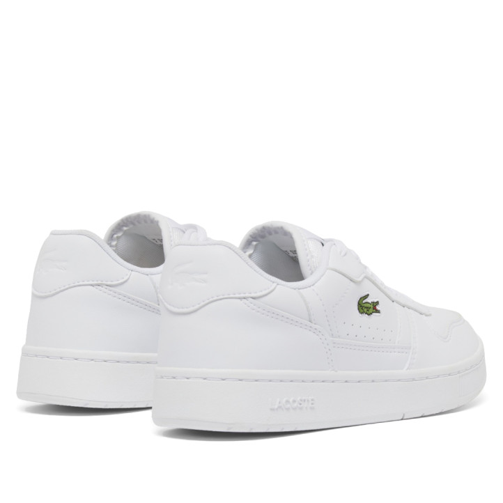 Zapatillas Lacoste T-Clip Set infantiles blancas con cocodrilo verde y estilo retro - Querol online