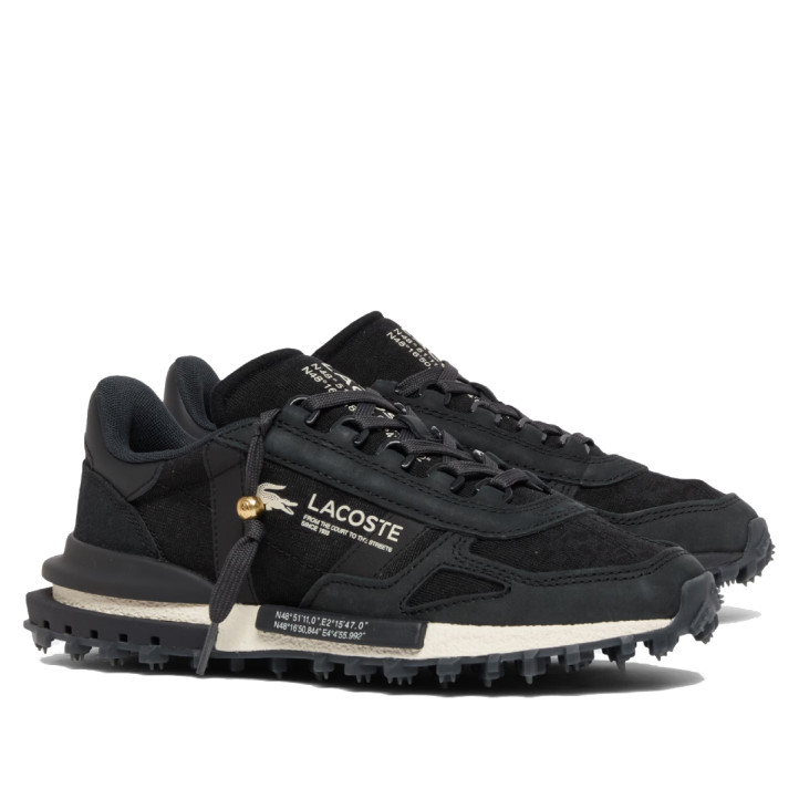 Zapatillas Lacoste Elite Active de mujer negras con detalles dorados y suela de alta adherenci - Querol online