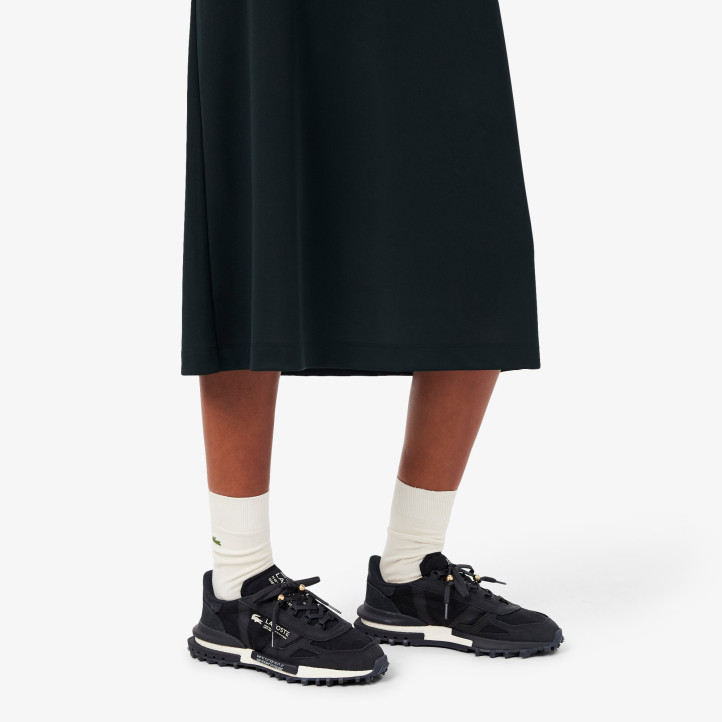 Zapatillas Lacoste Elite Active de mujer negras con detalles dorados y suela de alta adherenci - Querol online