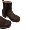 BOTAS DE SERRAJE CON CREMALLERA SALMA MOKA PORRONET