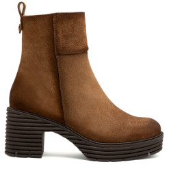 BOTAS DE SERRAJE CON CREMALLERA SALMA CUERO PORRONET - Querol online