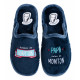Zapatillas casa Se me ríen los pies de hombre azul marino con mensaje para papá - Querol online
