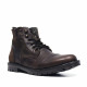 Botins Lobo Atlas marrons de pell amb cordons i cremallera lateral - Querol online