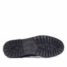 Botines Lobo Atlas marrones de piel con cordones y cremallera lateral