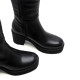 BOTAS DE PIEL CON CREMALLERA SONIA NEGRO PORRONET - Querol online