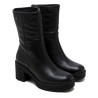BOTAS DE PIEL CON CREMALLERA SONIA NEGRO PORRONET