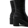 BOTAS DE PIEL CON CREMALLERA SONIA NEGRO PORRONET