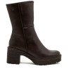 BOTAS DE PIEL CON CREMALLERA SONIA MOKA PORRONET