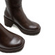 BOTAS DE PIEL CON CREMALLERA SONIA MOKA PORRONET - Querol online