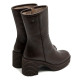 BOTAS DE PIEL CON CREMALLERA SONIA MOKA PORRONET - Querol online