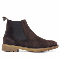 Mocasins Lobo Como d'home negres de pell amb antifaç clàssic - Querol online