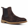 Mocasins Lobo Como d'home negres de pell amb antifaç clàssic