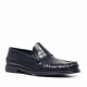 Mocasins Lobo Como d'home negres de pell amb antifaç clàssic - Querol online