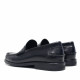 Mocasines Lobo Como de hombre negros de piel con antifaz clásico - Querol online