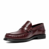Mocasines Lobo Como de hombre granates de piel con antifaz clásico