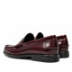 Mocasines Lobo Como de hombre granates de piel con antifaz clásico - Querol online