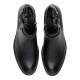 Botines Chika 10 de mujer negros con tacón medio y hebilla metálica lateral - Querol online