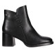 Botines Chika 10 de mujer negros con tacón ancho y remaches metálicos laterales - Querol online