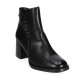 Botines Chika 10 de mujer negros con tacón ancho y remaches metálicos laterales - Querol online