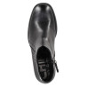 Botins Chika 10 de dona negres amb taló ample i reblons metàl·lics laterals