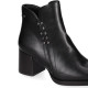 Botins Chika 10 de dona negres amb taló ample i reblons metàl·lics laterals - Querol online