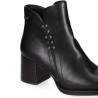 Botines Chika 10 de mujer negros con tacón ancho y remaches metálicos laterales