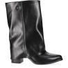 Botas Chika 10 de mujer negras de caña media ancha con tacón de 5 cm