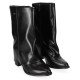 Botas Chika 10 de mujer negras de caña media ancha con tacón de 5 cm - Querol online