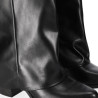 Botas Chika 10 de mujer negras de caña media ancha con tacón de 5 cm