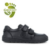 Zapatos colegiales Garvalin 251505 negros con doble velcro respetuosos