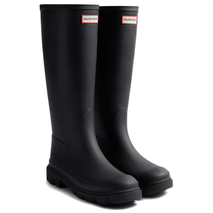 Botas agua Hunter Downpour Tall unisex negras de caña alta impermeables - Querol online