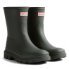 Botes aigua Hunter Downpour Short unisex verd oliva fosc de canya curta impermeables