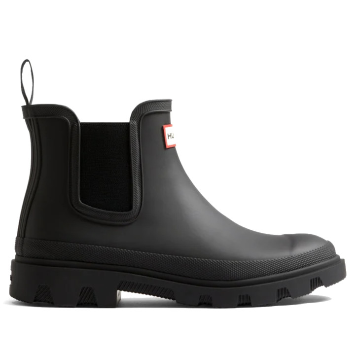Botes aigua Hunter Downpour Chelsea unisex negres impermeables amb elàstics laterals - Querol online