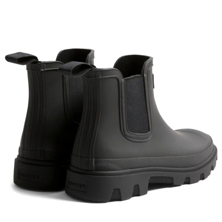 Botes aigua Hunter Downpour Chelsea unisex negres impermeables amb elàstics laterals - Querol online