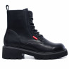 Botins Levi's militars de dona negres amb cordons i sola track