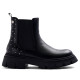 Botines Gioseppo Chelsea de niña negros con tachuelas y suela track - Querol online