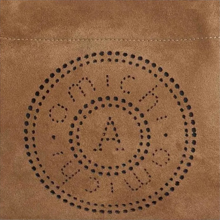 Bolso AMICHI de bandolera camel con acabado efecto ante y asa de hombro - Querol online