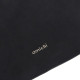 Bolso AMICHI de hombro Musa negro con acabado de antelina y asa ajustabl - Querol online